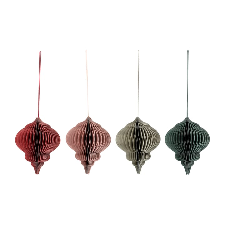 Milay julepynt 18 cm 4 deler, Multi Bloomingville