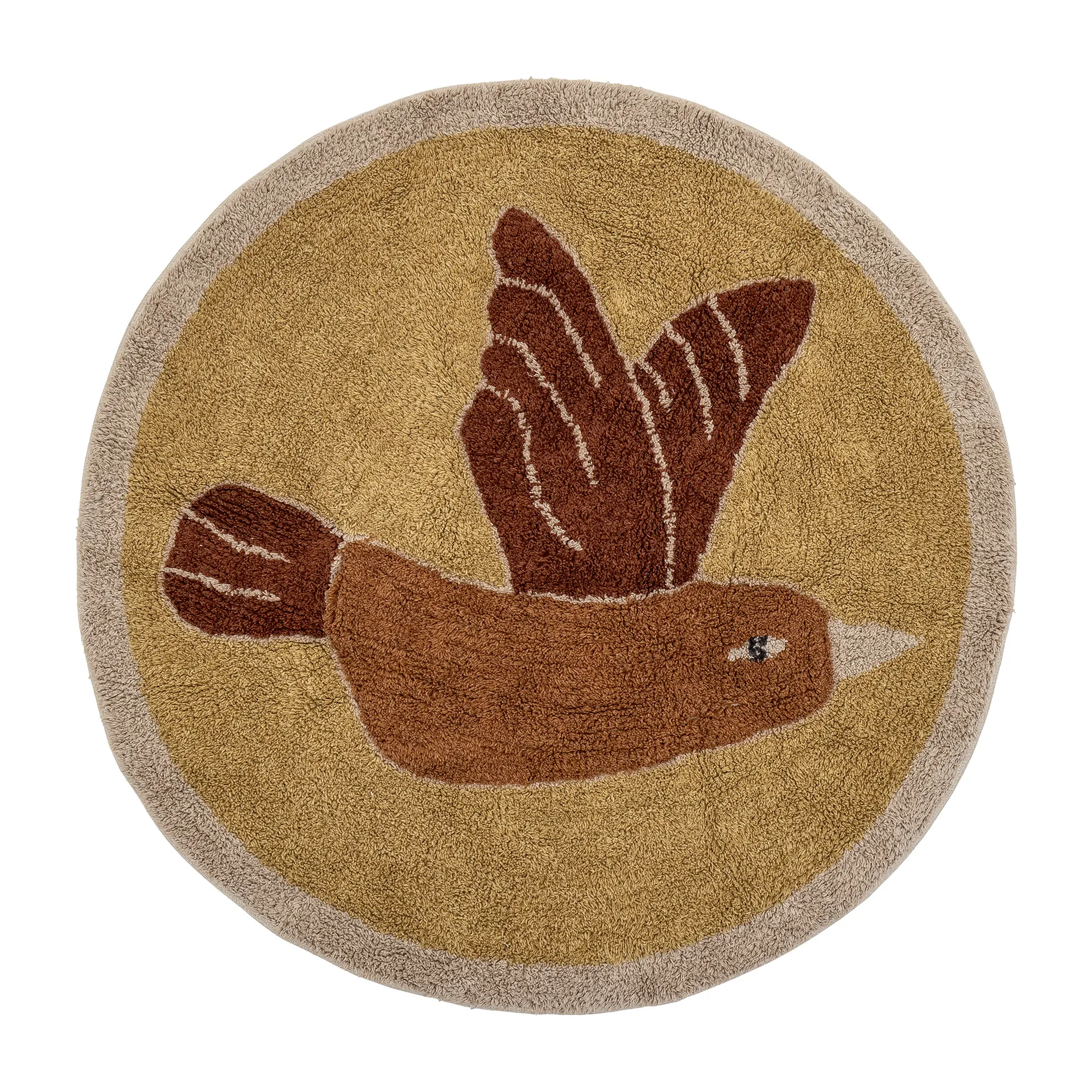 Milou teppe Ø 90 cm, Fugl Bloomingville