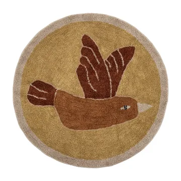 Milou teppe Ø 90 cm - Fugl - Bloomingville