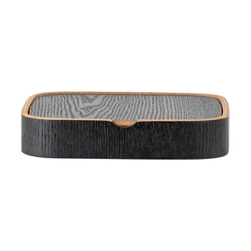 Mimmi bordspeil 19x19 cm - Black-oak - Bloomingville