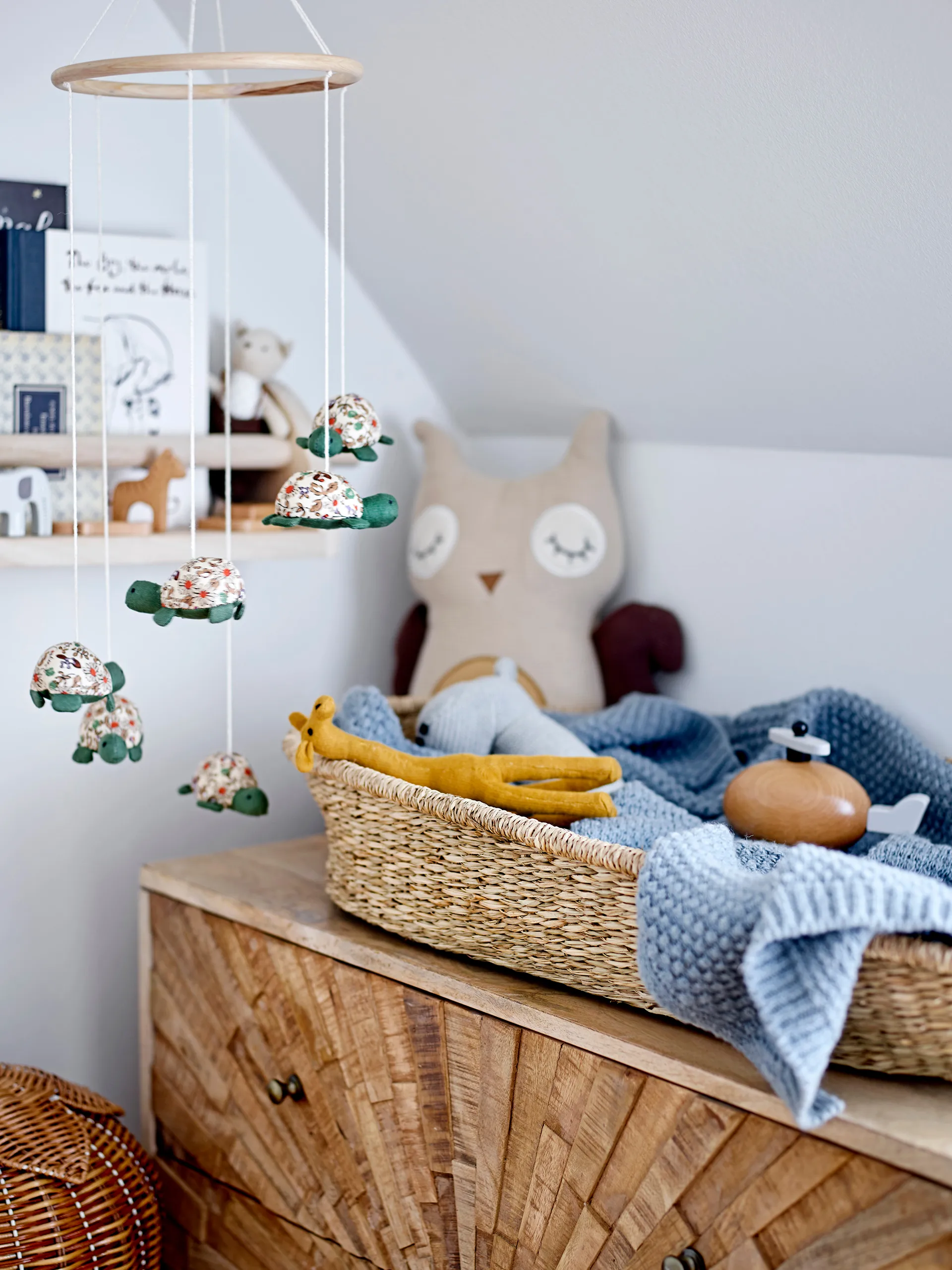 Mingus vegghylle 14x60 cm, Natur Bloomingville