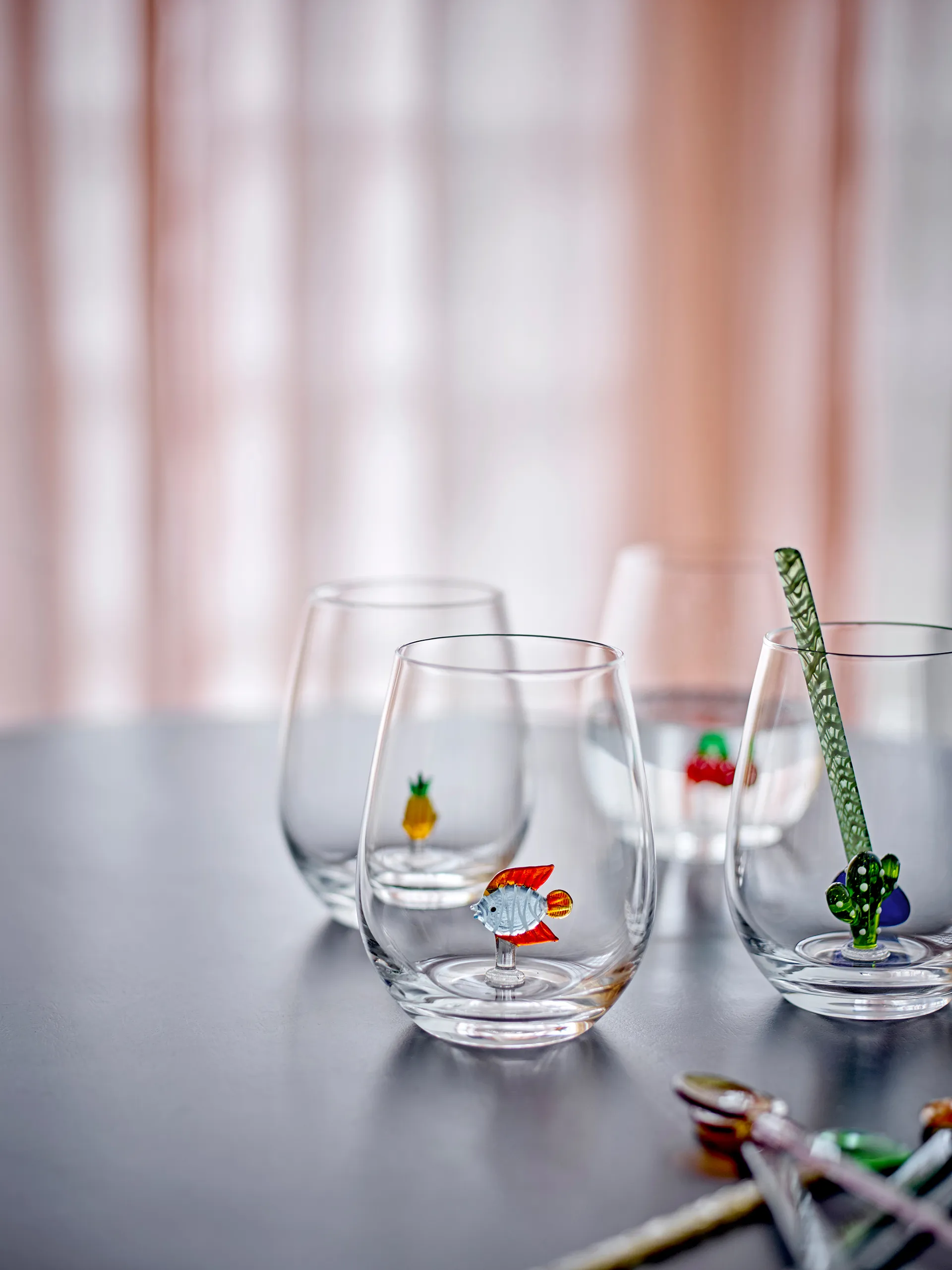 Misa drikkeglass 56 cl, Clear-cherry Bloomingville
