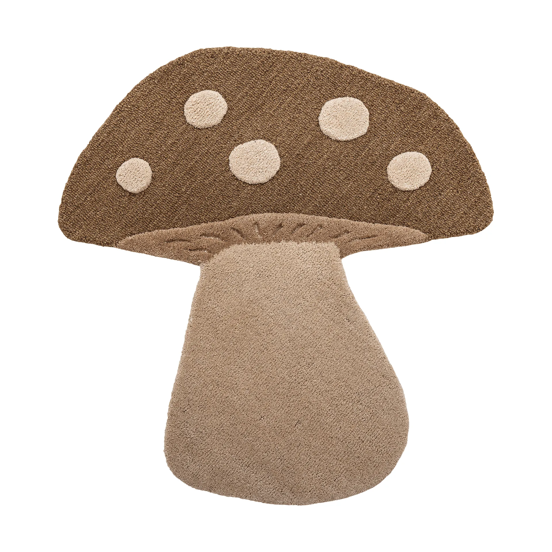 Mushroom teppe, Brun, ull Bloomingville