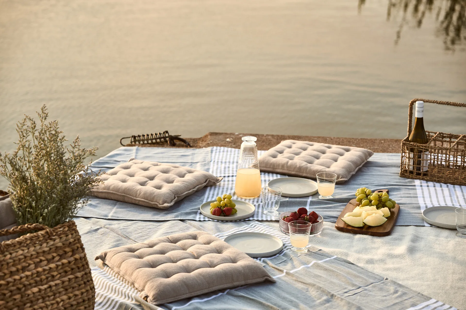 Nela oppbevaringskurv 20 x 30 cm, Natur Bloomingville