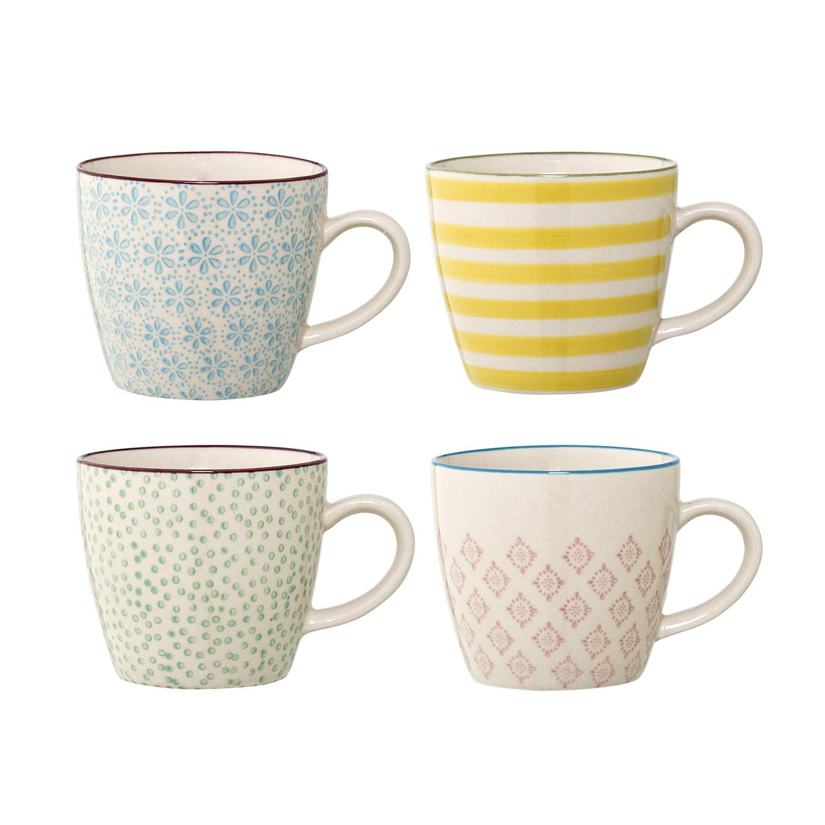 Bloomingville Patrizia krus 4 deler 7,5 cm 7,5 cm | Skandinavisk Design | Kaffekopper |