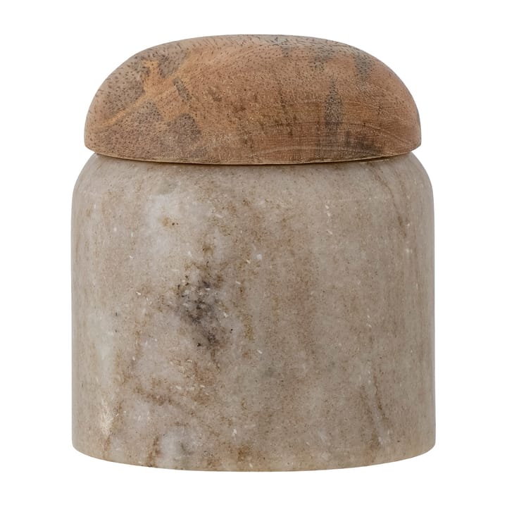 Payana oppbevaringsboks med lokk Ø 8 x 8 cm - Marmor-mangotre - Bloomingville