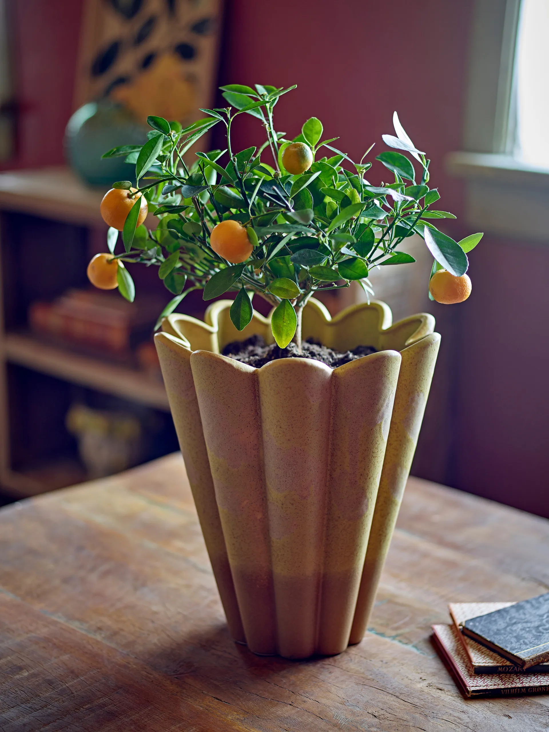 Penn vase 25,5x29 cm, Gul Bloomingville