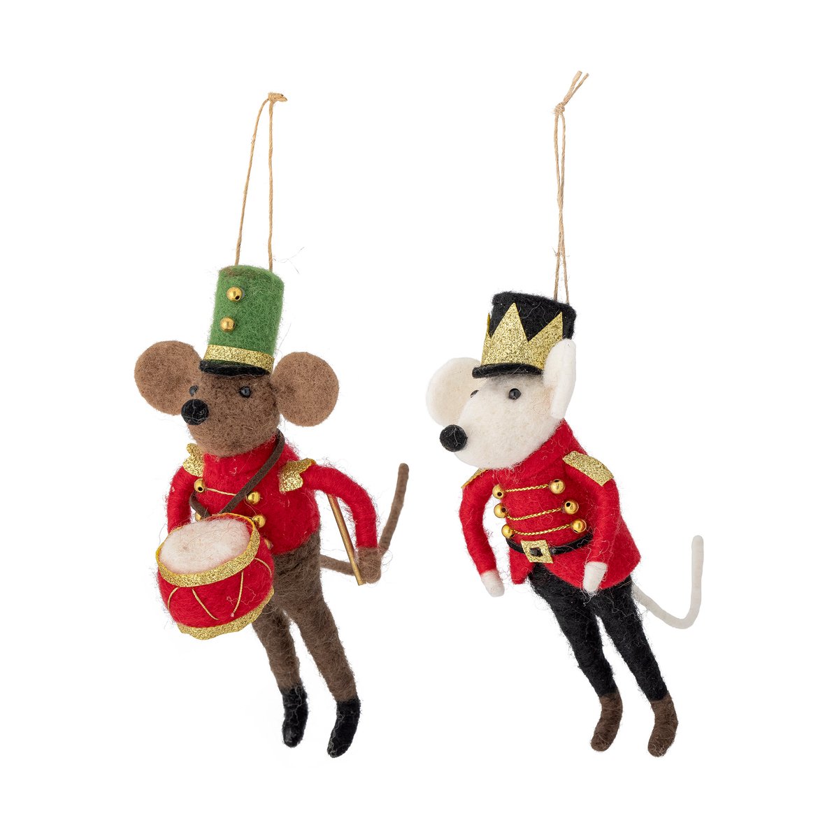 Bloomingville Peo juletrepynt ull 2 deler Paradelue