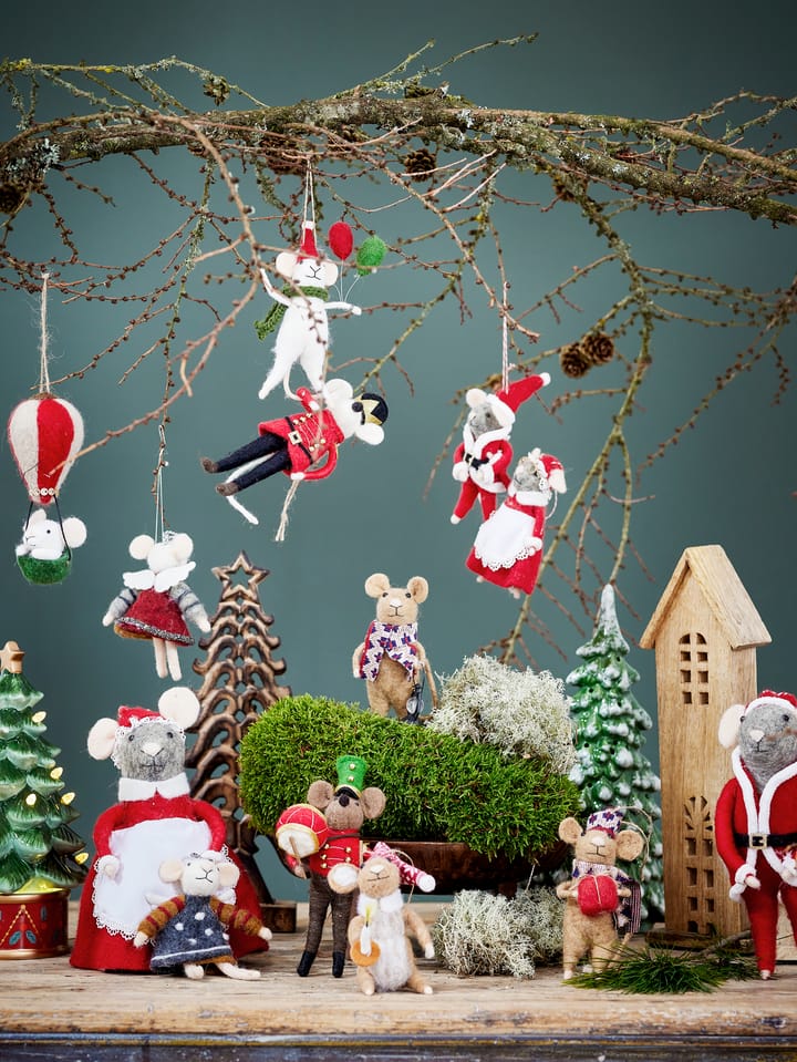 Peo juletrepynt ull, Hvit Bloomingville