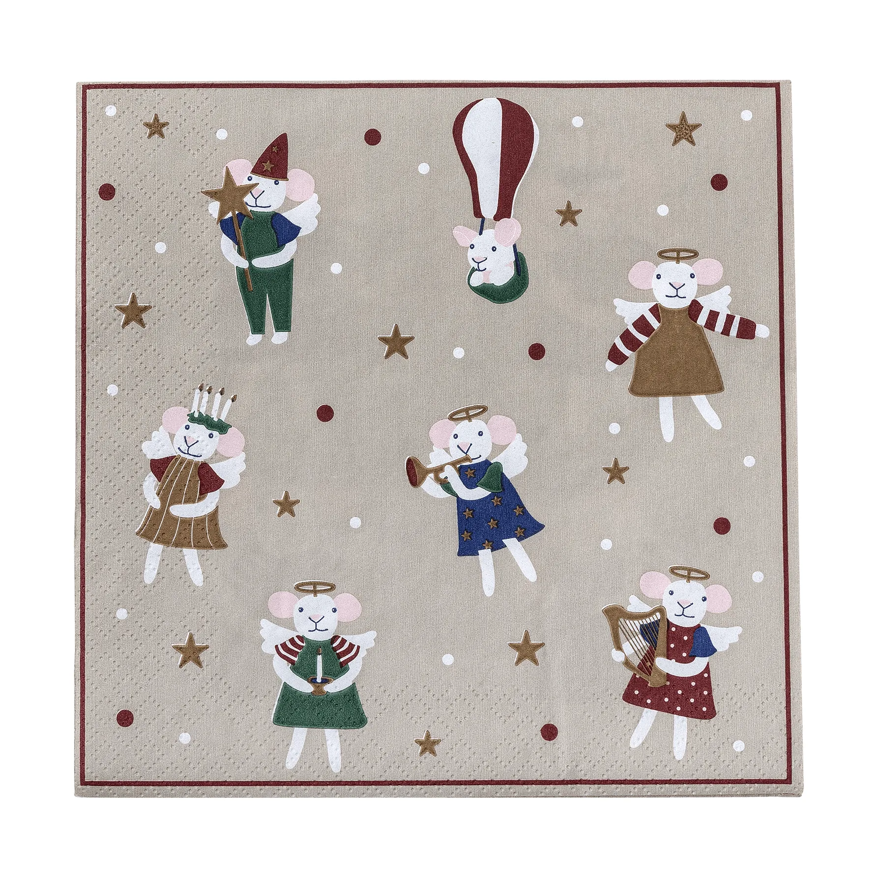 Peo papirserviett, Multi, 33x33 cm Bloomingville