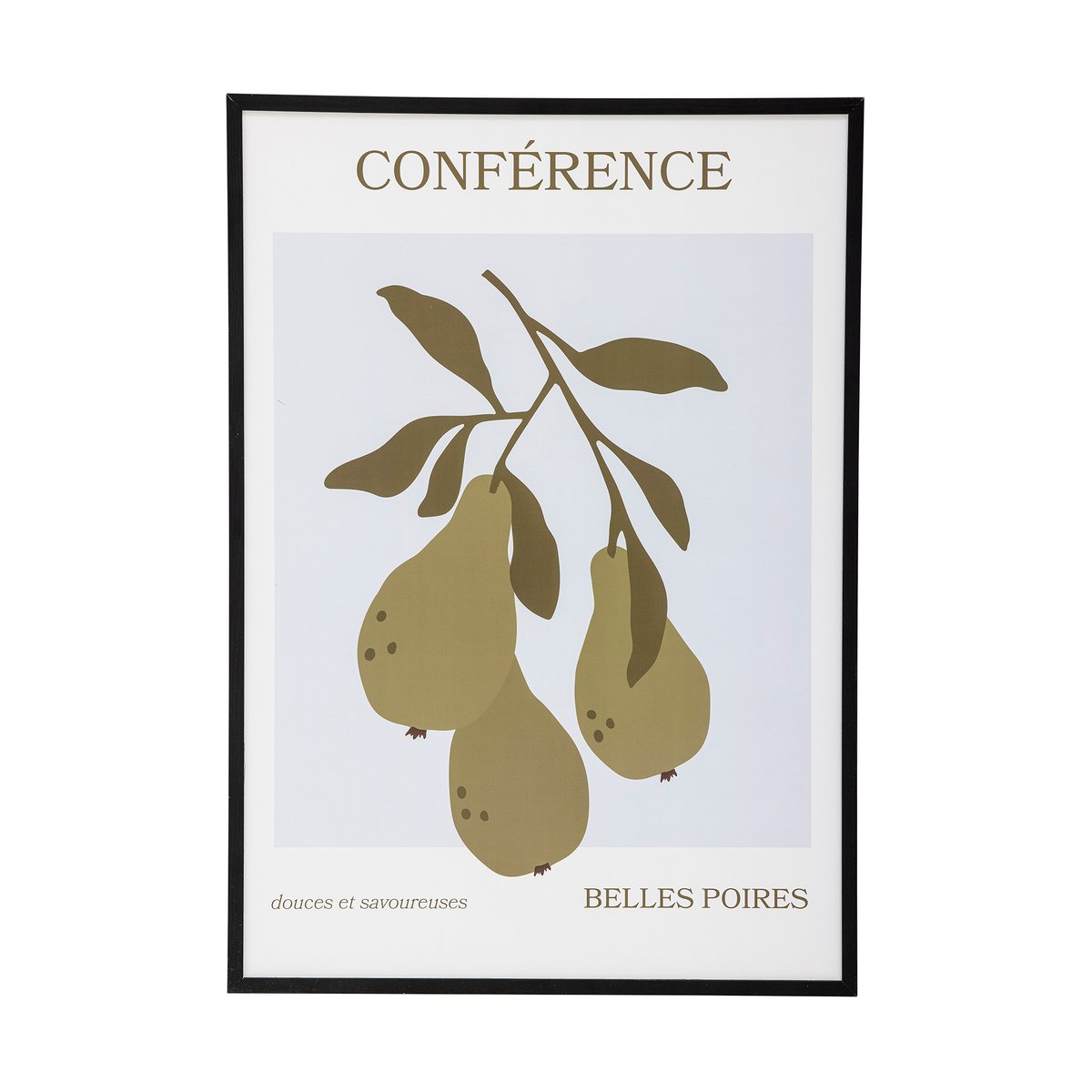 Bilde av Poire plakat med ramme 52x72 cm Poire-black pine