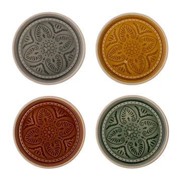 Rani tallerken Ø 11 cm 4 deler - Grå-gul-brun-grønn - Bloomingville