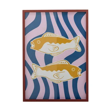 Remy illustrasjon med ramme 50x70 cm - Rose - Bloomingville