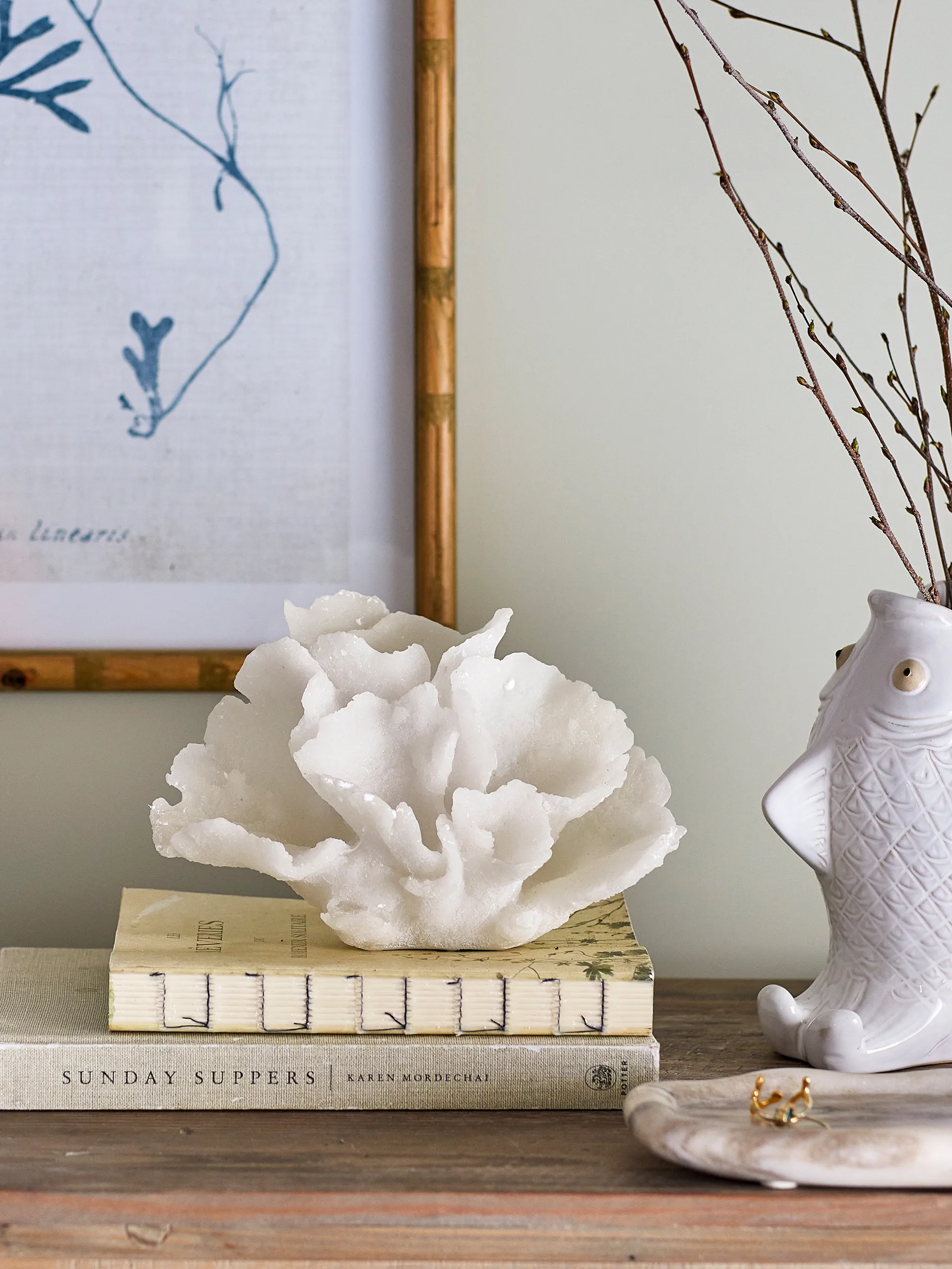 Rosenia dekorasjon 14 cm, Hvit Bloomingville