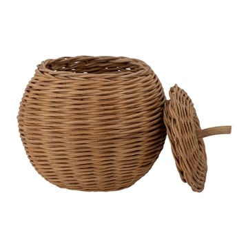 Rosette oppbevaringskurv med lokk Ø 18 cm - Brun - Bloomingville