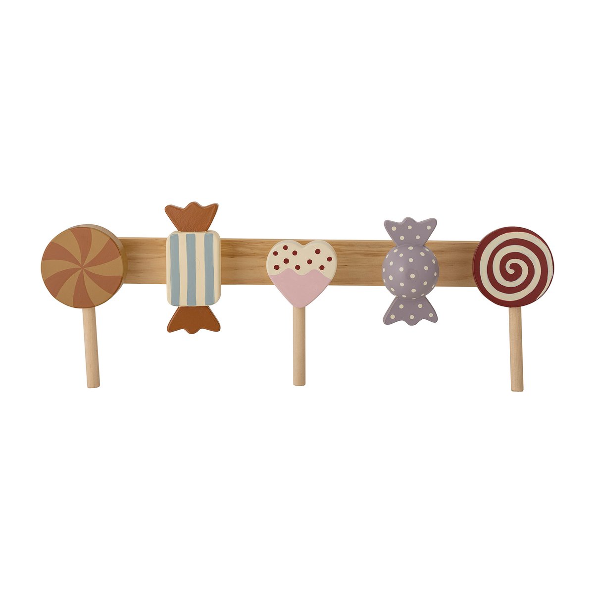 Bloomingville Rudy knaggrekke 42 cm Brun-multi | Skandinavisk Design | Knagger & Knotter | Brun