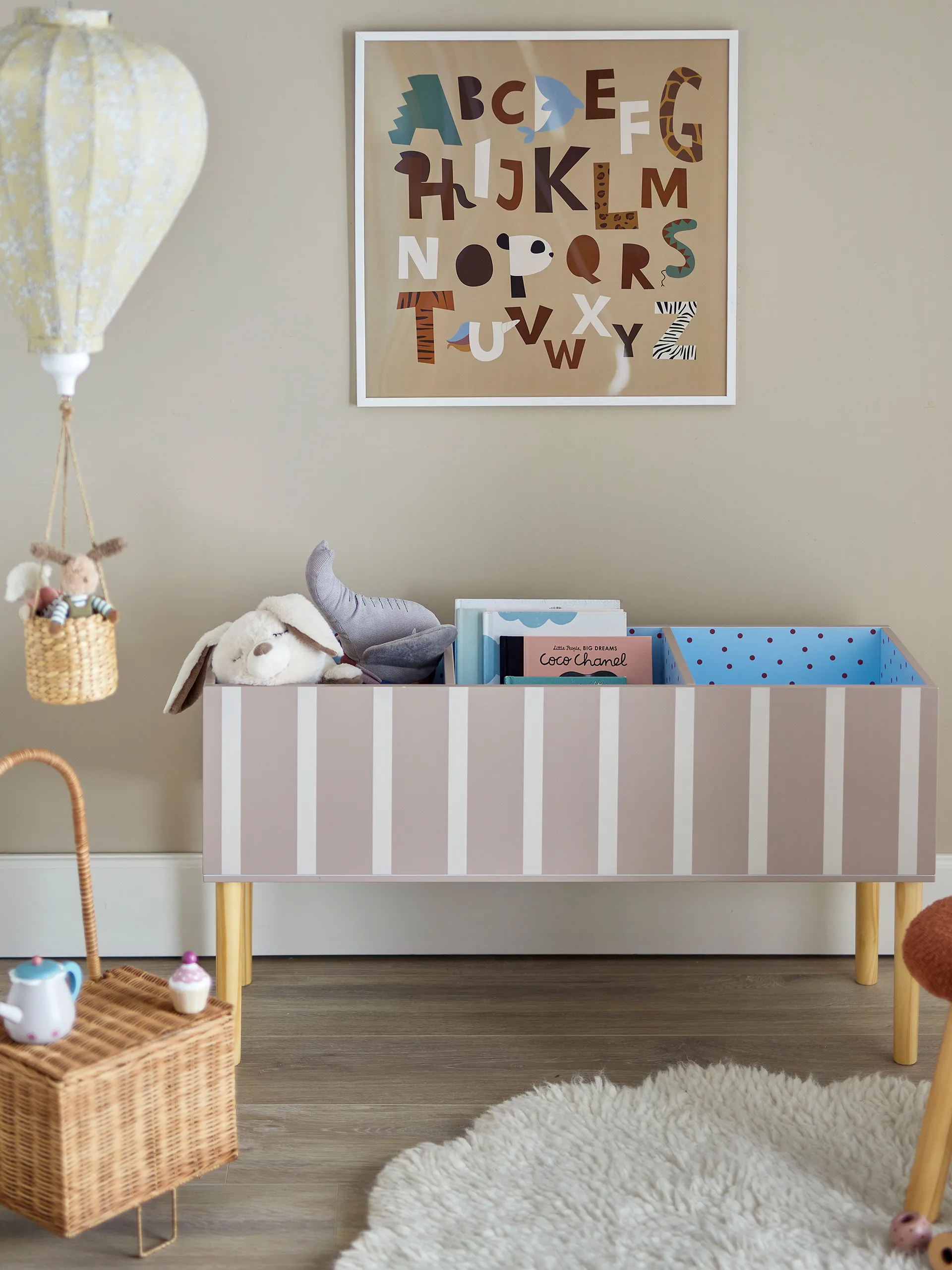 Salam bokstativ 90x50 cm, Brun Bloomingville