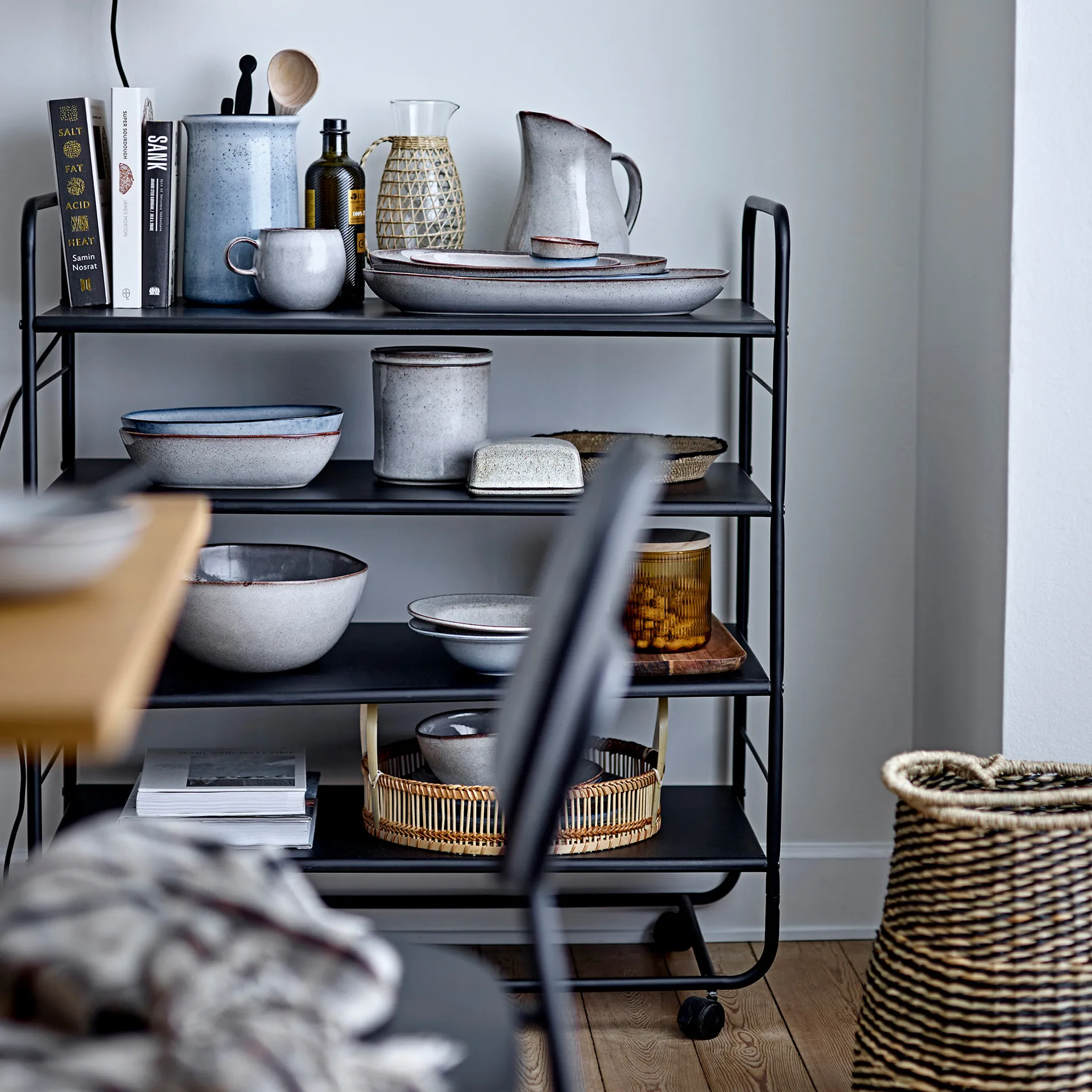 Sandrine pastatallerken Ø22 cm, Grå Bloomingville