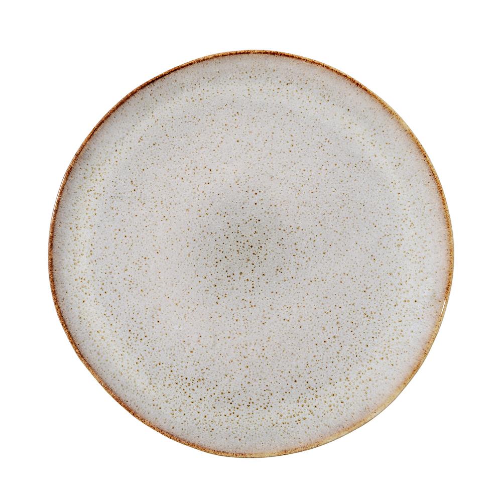 Bloomingville Sandrine tallerken Ø 28,5 cm lysegrå