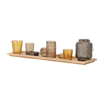 Sanga brett med telysholdere 9 deler - Brown - Bloomingville