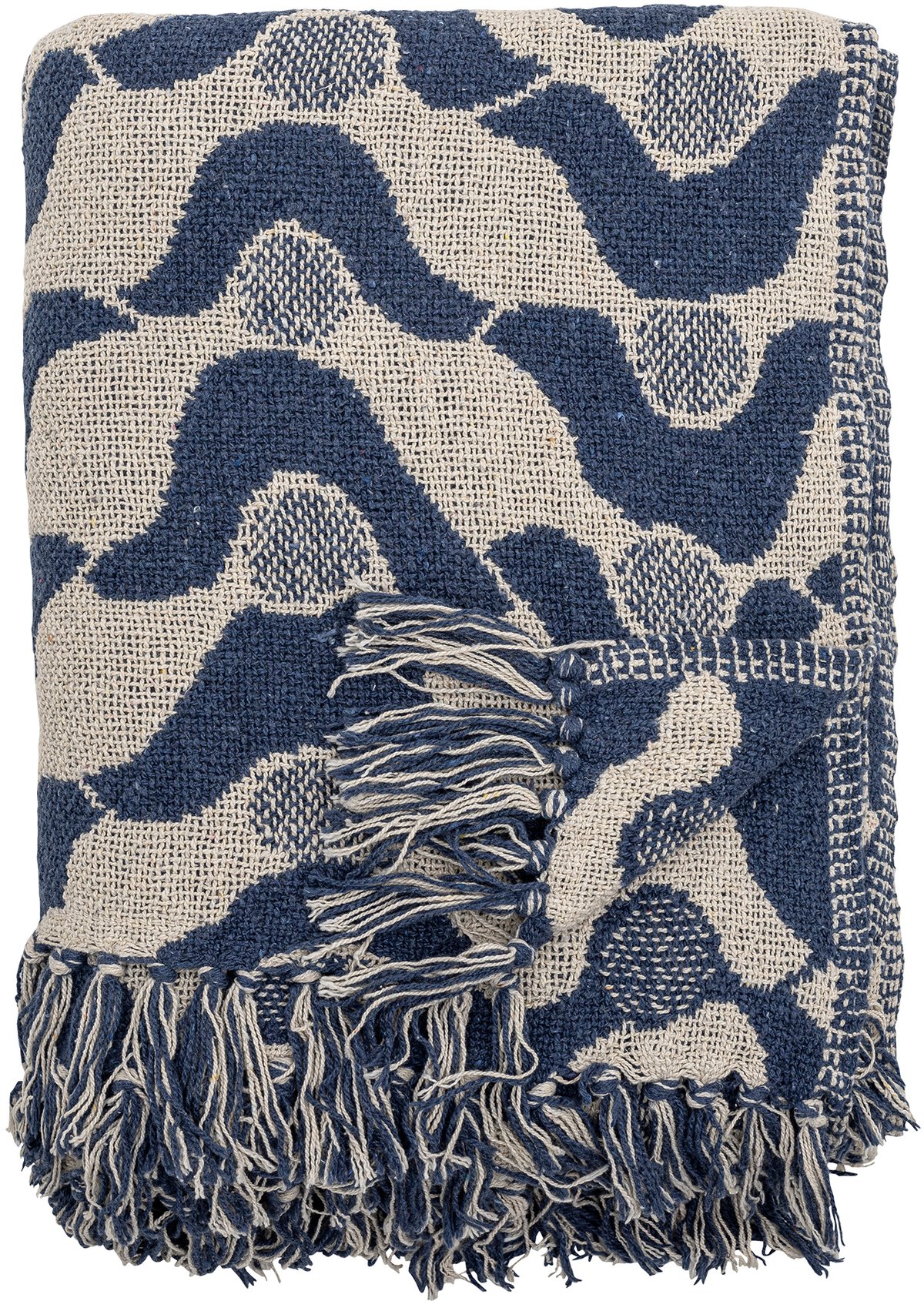 Bilde av Bloomingville Santena pledd 130x160 cm Blå