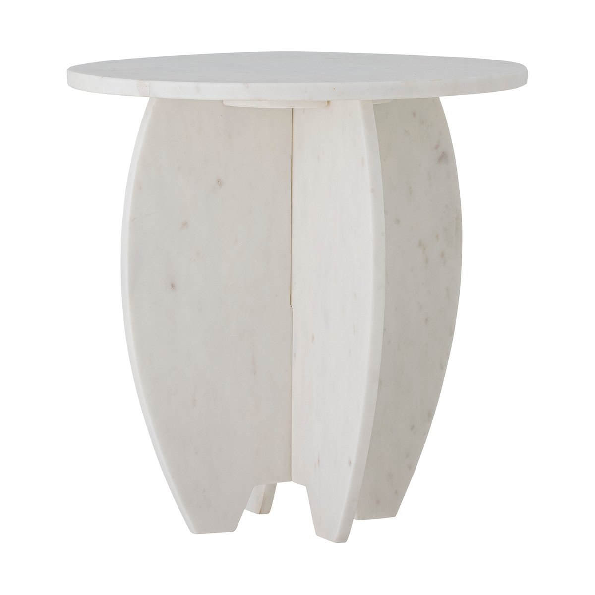 Bloomingville Sendai pidestall Ø30,5x31 cm White marble