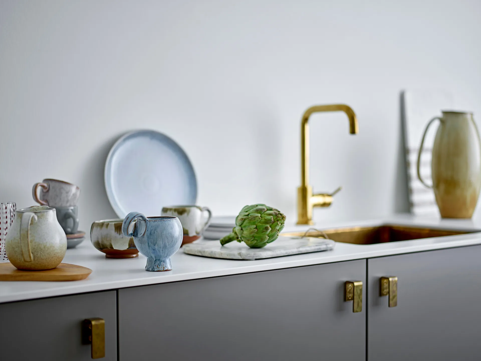 Sibelle skjærefjøl marmor 30,5x22,5 cm, Natur Bloomingville