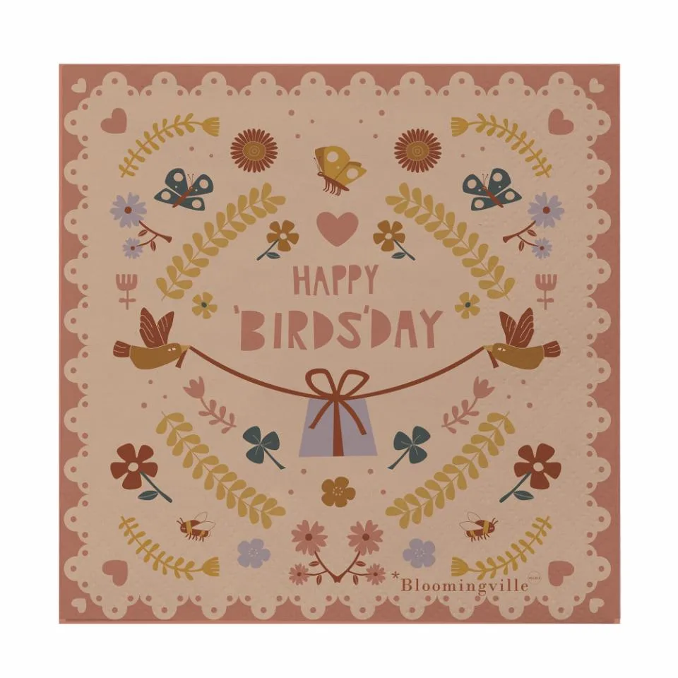 Siffe servietter 20-pakning, Brun Bloomingville