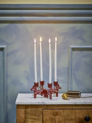 Siffer adventsstake - Rød, 23 cm - Bloomingville