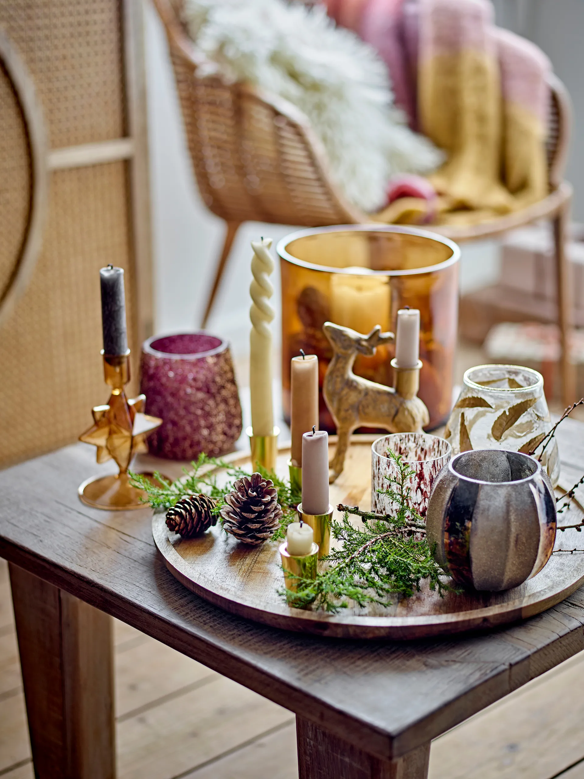 Souris lysestake 15 cm, Messing Bloomingville