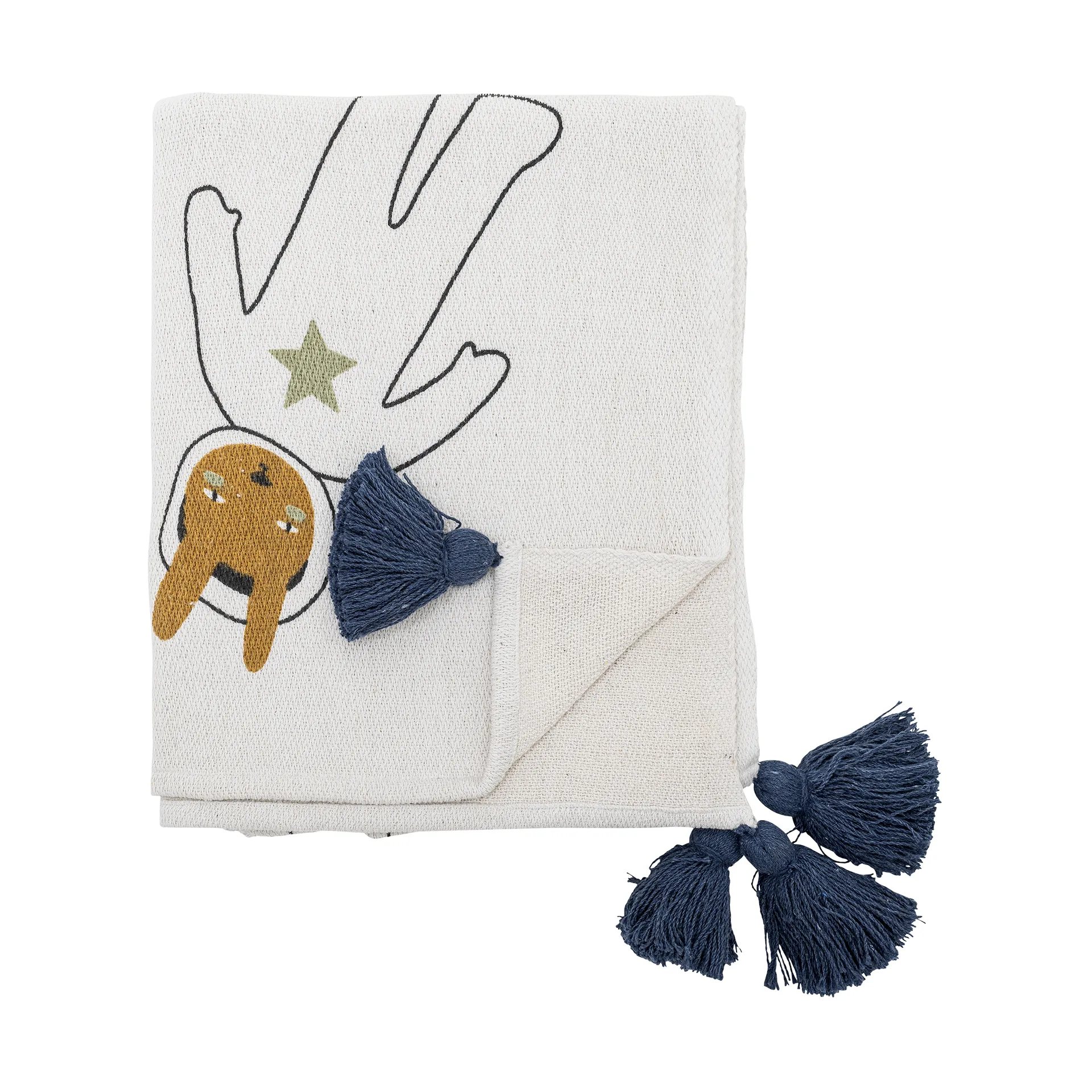 Space pledd 130x160 cm, Hvit Bloomingville