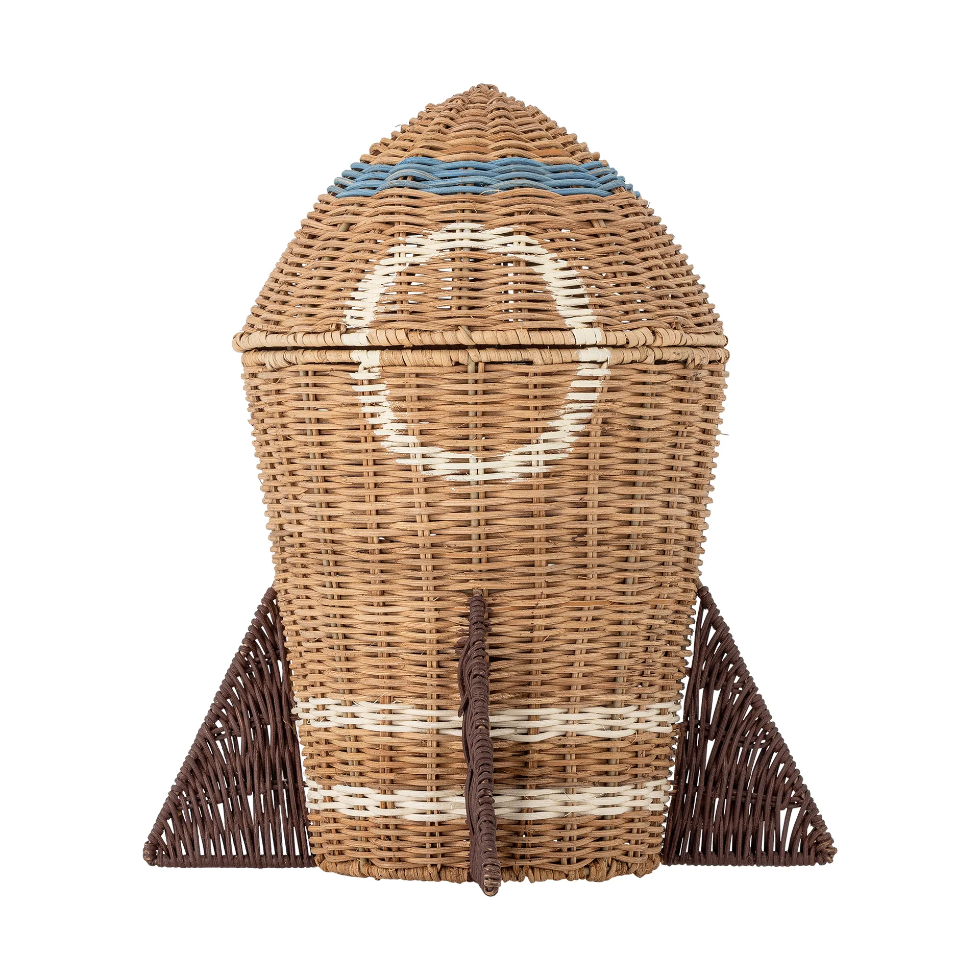 Space rattan kurv med lokk 31x35 cm, Natur Bloomingville