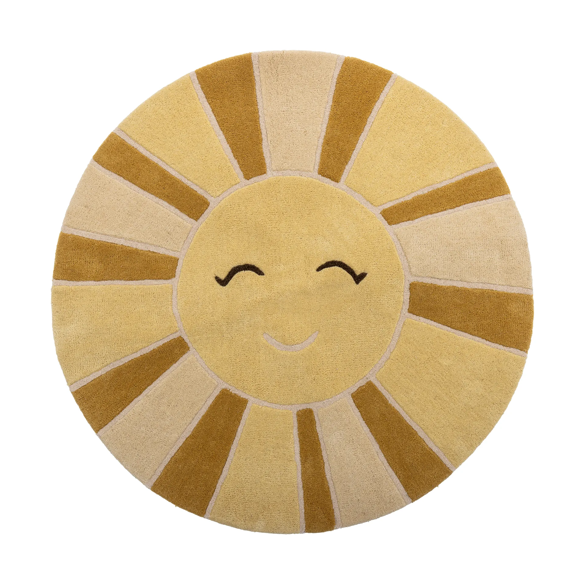 Sun ullteppe Ø110 cm, Gul Bloomingville