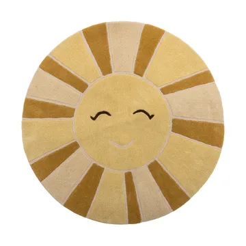 Sun ullteppe Ø110 cm - Gul - Bloomingville