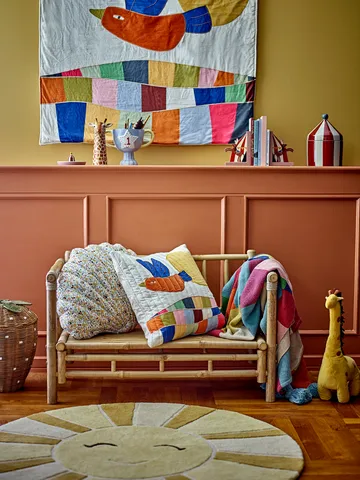 Sun ullteppe Ø110 cm - Gul - Bloomingville