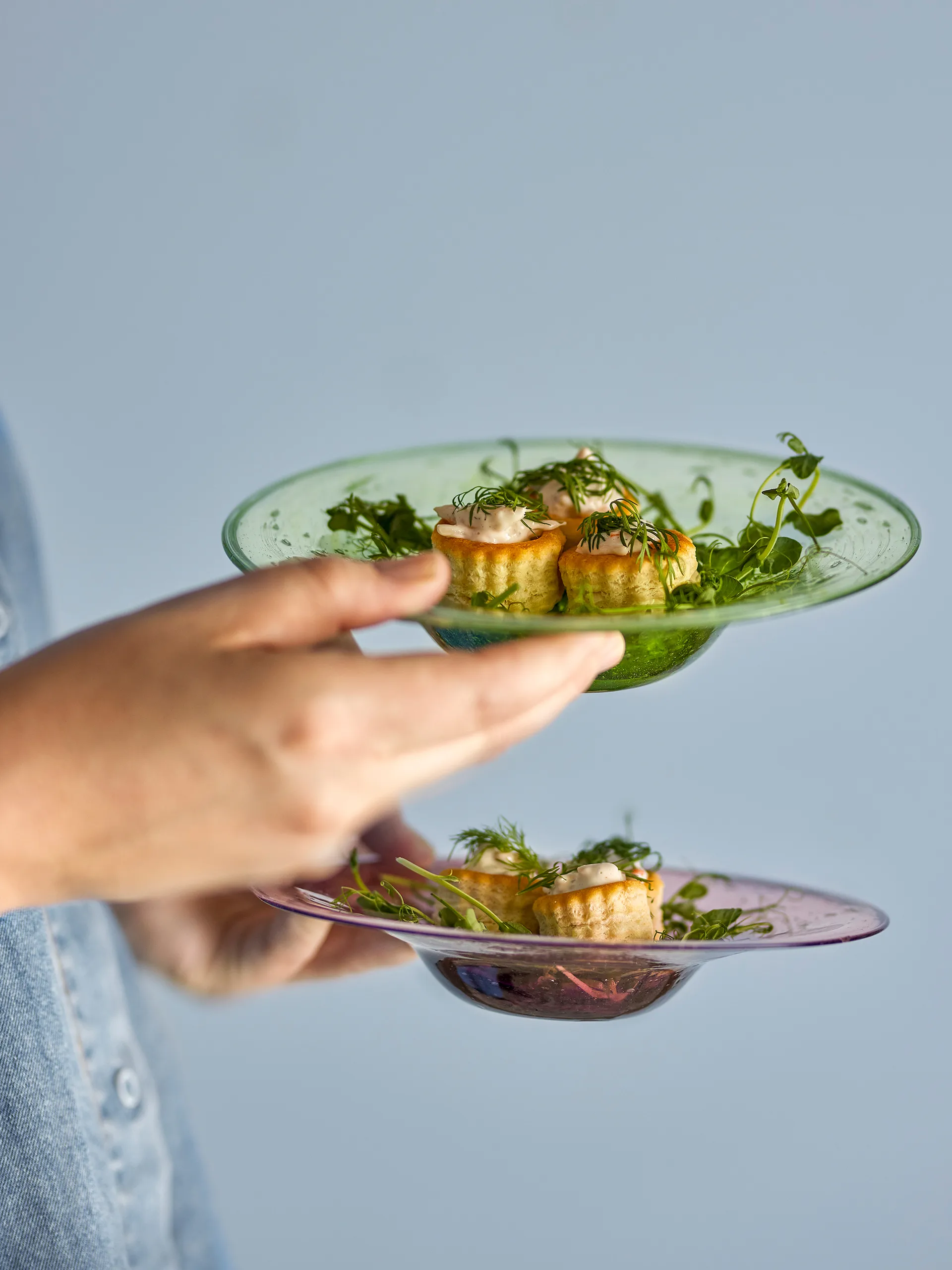 Sunil asjett 2-pakning, Grønn Bloomingville