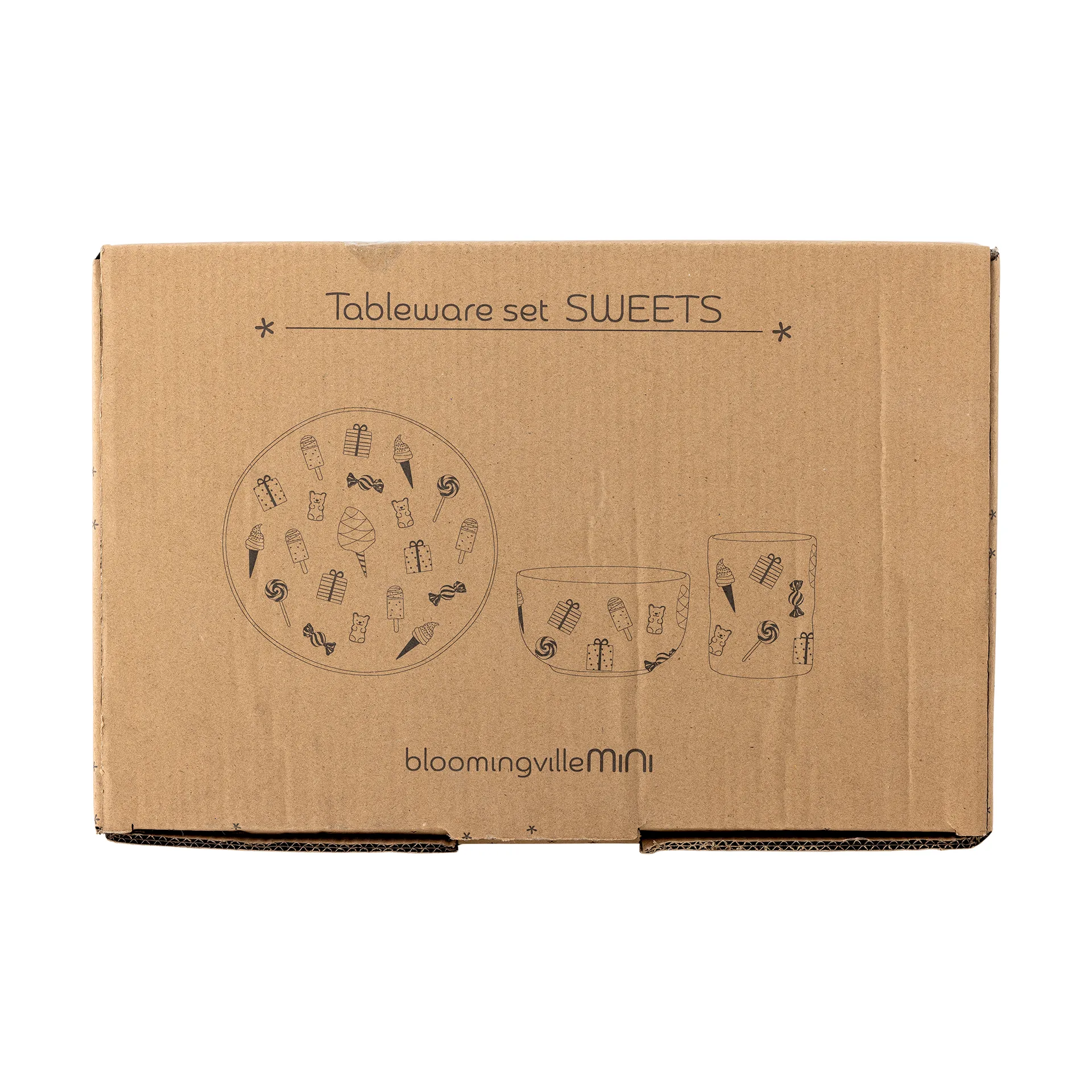 Sweets servisesett 3 deler, Nature Bloomingville