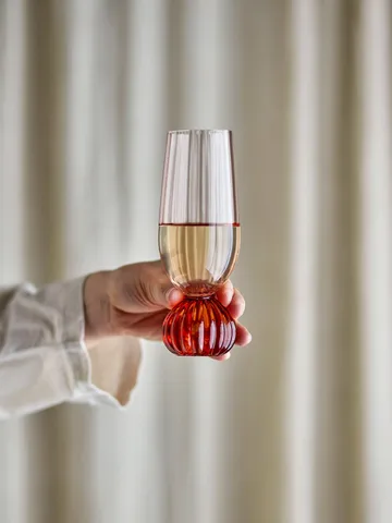 Taurin champagneglass 25 cl - Rose - Bloomingville