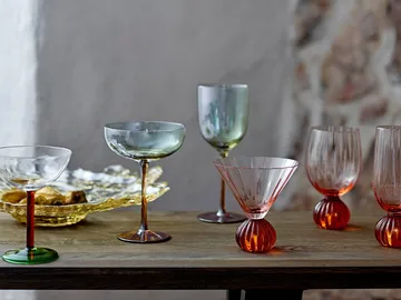 Taurin vinglass 43 cl - Rose - Bloomingville