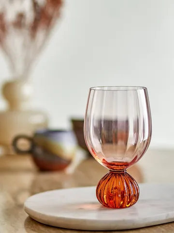 Taurin vinglass 43 cl - Rose - Bloomingville
