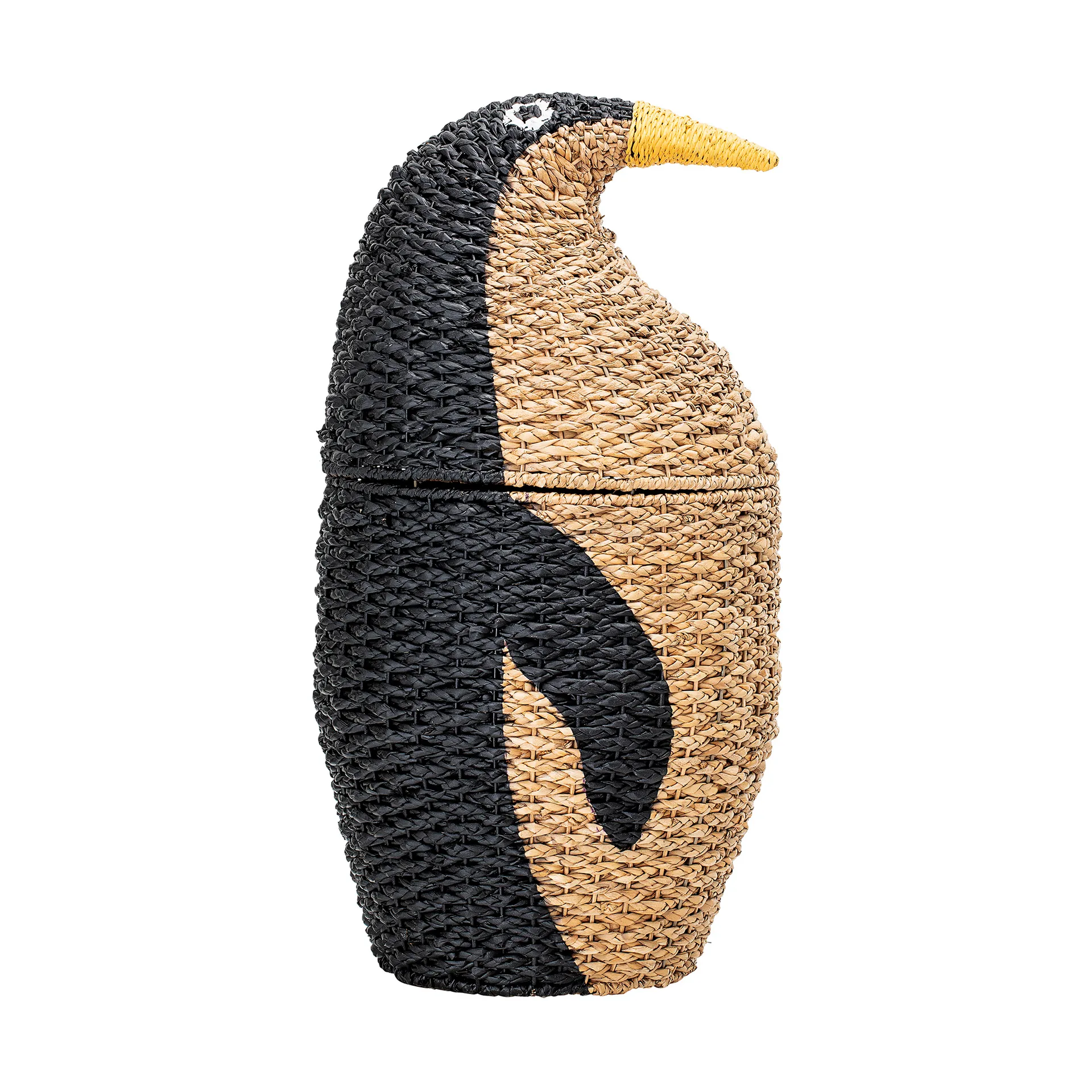 Tazia oppbevaringskurv med lokk 69xØ37 cm, Svart Bloomingville