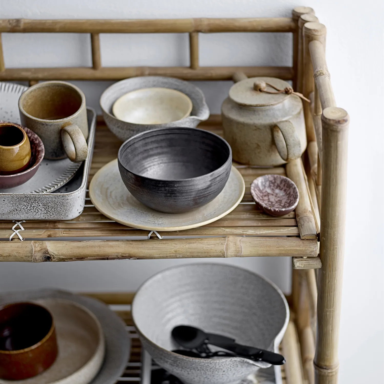 Thea tapessett keramikk 4 deler, Brun Bloomingville