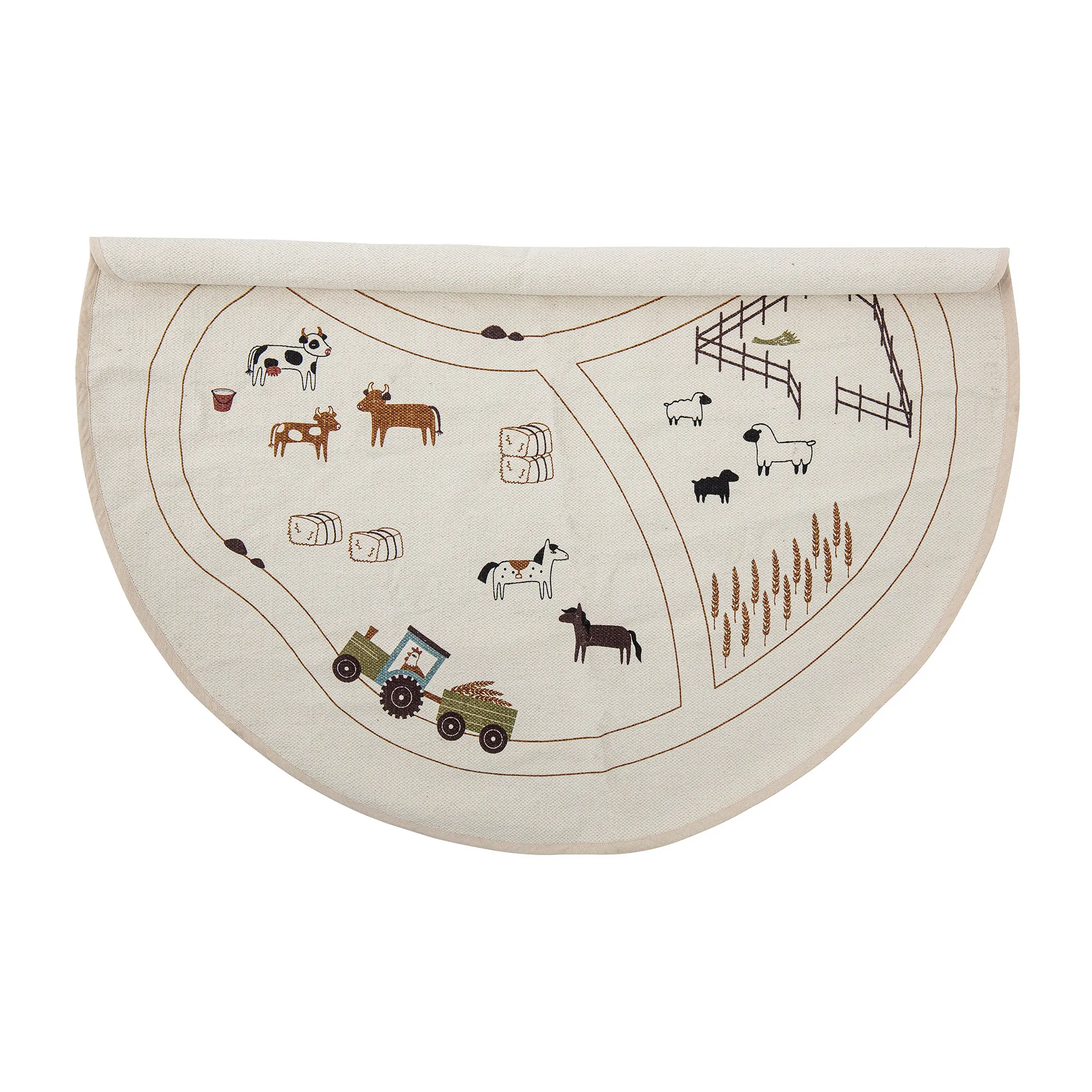 Thune teppe Ø 130 cm, Natur Bloomingville