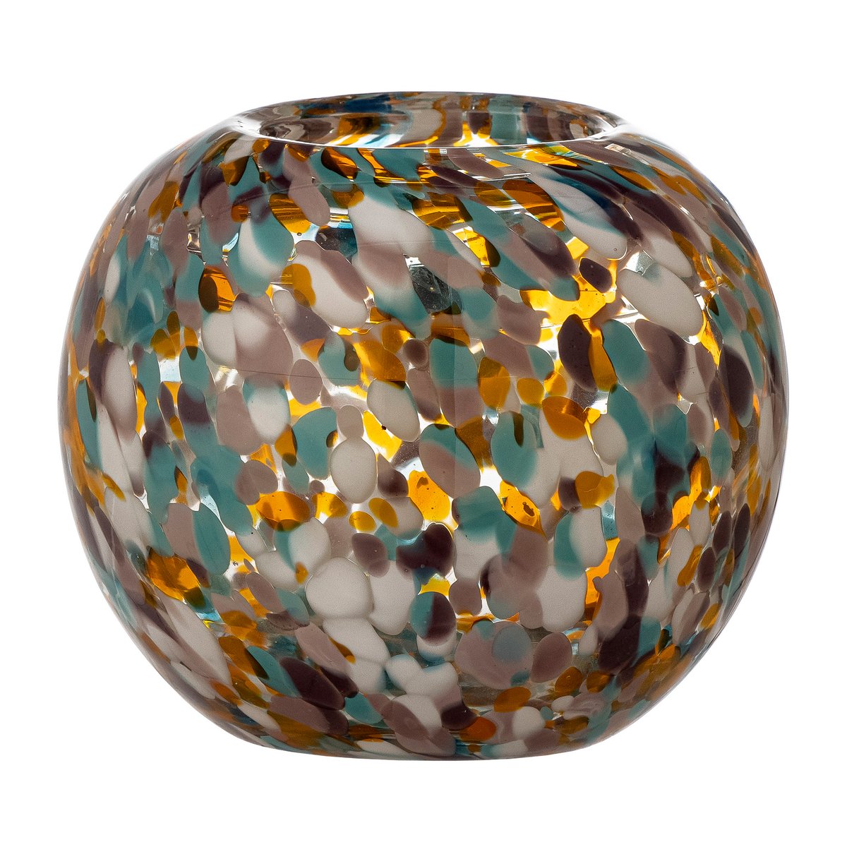 Bloomingville Vidia lyslykt 12 cm Oransje