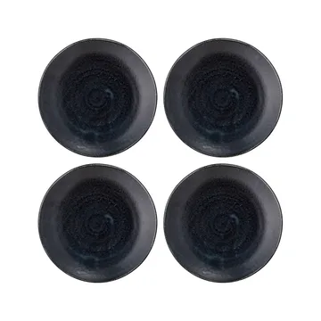 Yoko tallerken 24 cm 4-stk. - Svart - Bloomingville