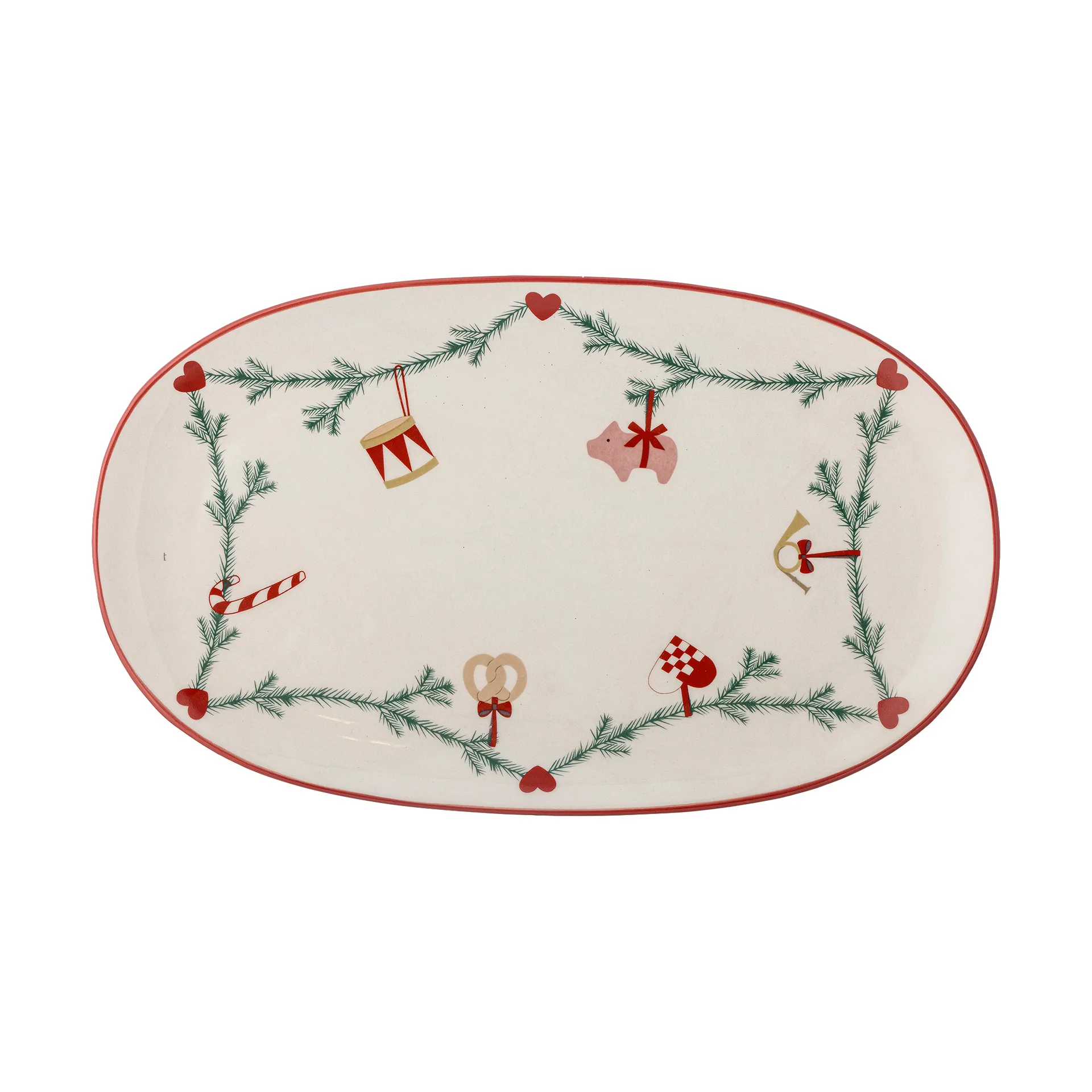 Yule serveringsbrett 38,5x23 cm, Hvit Bloomingville