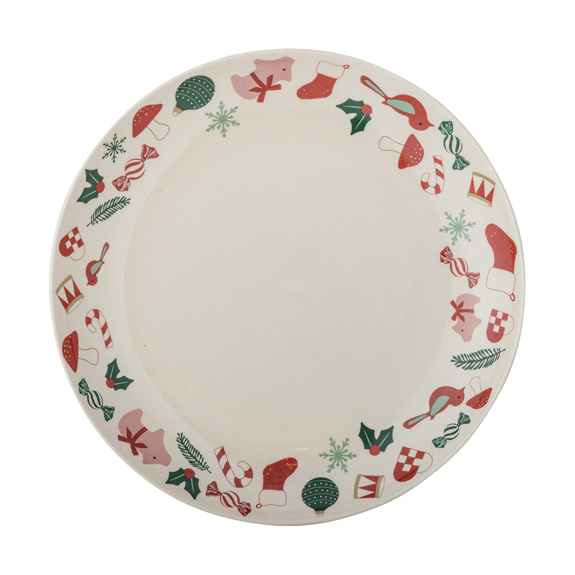 Yule serveringsfat Ø28 cm, Natur-rød Bloomingville