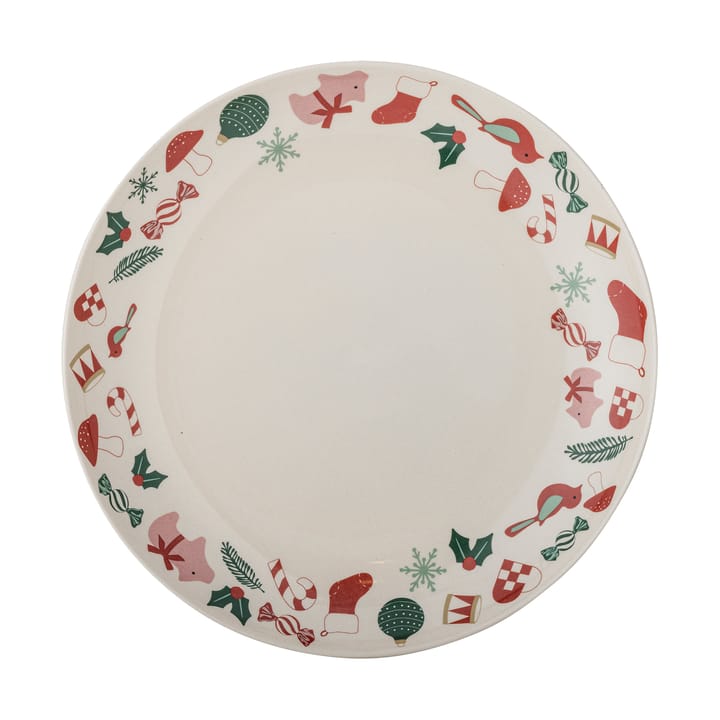 Yule serveringsfat Ø28 cm - Natur-rød - Bloomingville