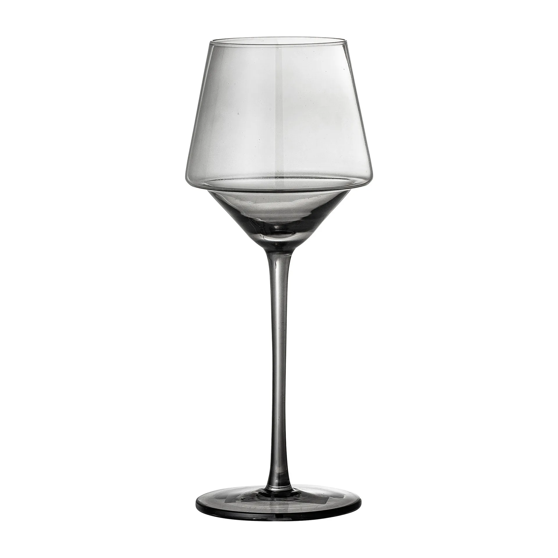 Yvette vinglass 33 cl 4-pakning, Grå Bloomingville