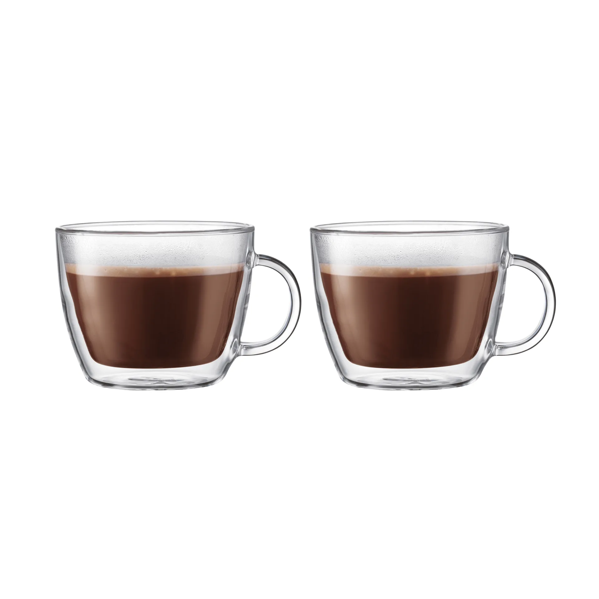 Bistor dobbeltvegget lattekopp med hank 45 cl, 2-pakning Bodum